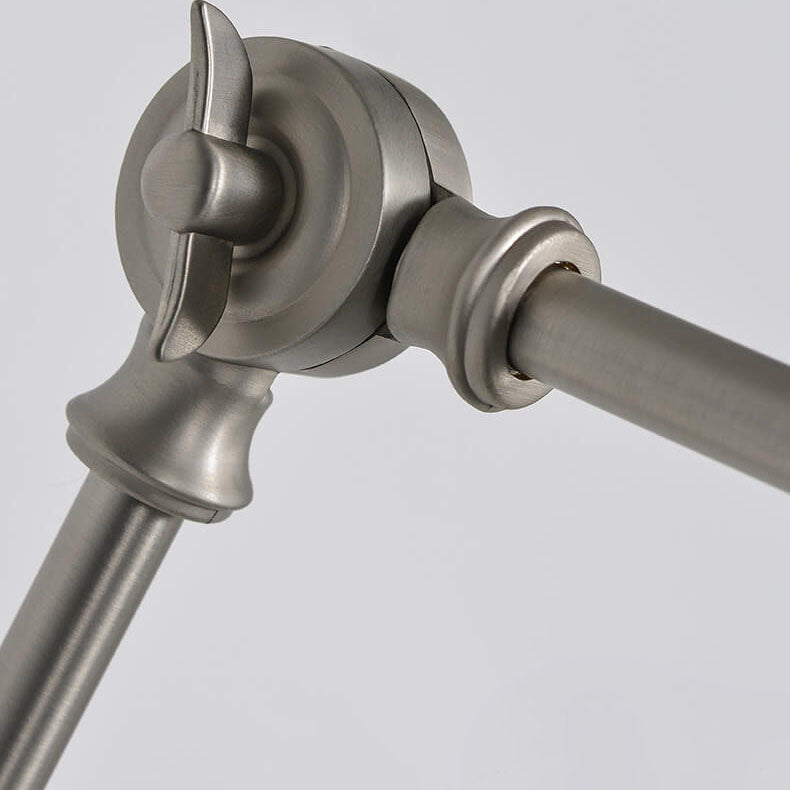 Flexiron Retro Industrial Schwenkarm Wandleuchte | Rotierbar & Ausziehbar | 1-Licht Design | Eisen-Lampe für Arbeits- & Wohnräume