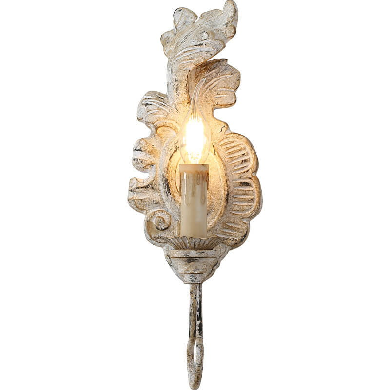CandleVera Vintage Wandlampe | Harz Candelabra Design | 1-Licht | Dekorative Beleuchtung | Klassischer Stil