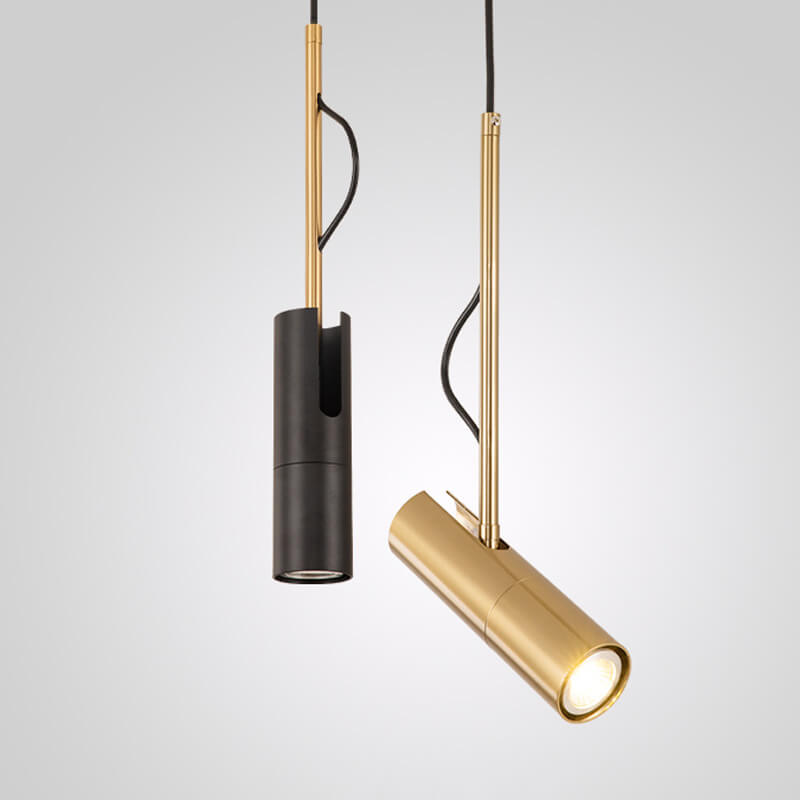 GlintBeam LED Spotlight Hängeleuchte | Minimalistisches Design | Gold | Modern & Funktional | Warmes Licht