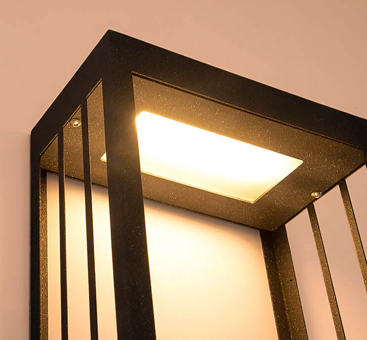 VillaRay LED Wandleuchte | Rechteckige Außenleuchte | Wasserdicht & Modern | Gartenbeleuchtung für Villen | Verschiedene Größen