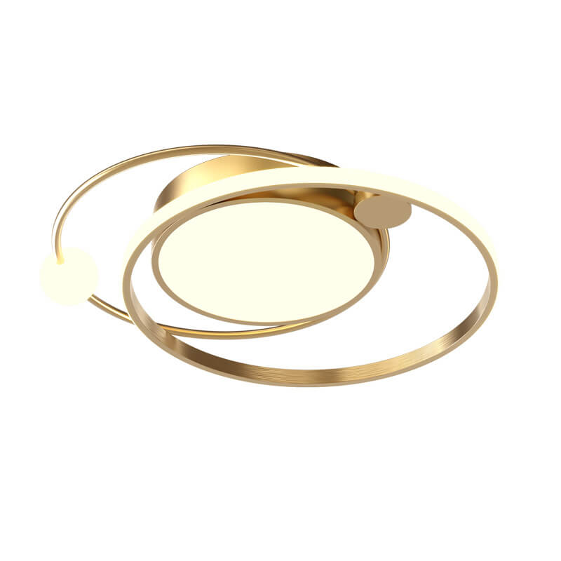 LumiCircle Nordic LED Deckenleuchte | Rundes Design | Bündige Montage | Dimmbar | Stimmungsvolle Beleuchtung