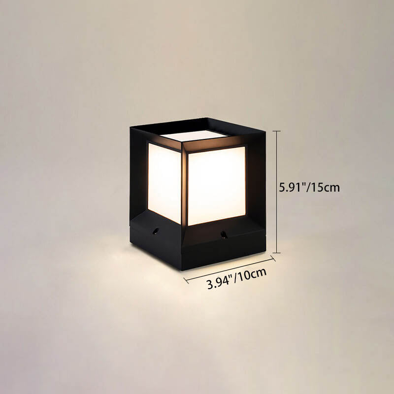 LumeEdge LED Solarleuchte | Quadratisches Design | Wasserdicht | Außenbeleuchtung für Rasen & Zaun | Verschiedene Größen