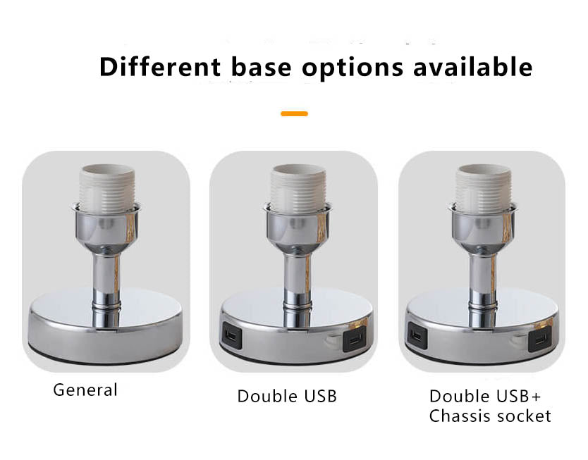 LustraTouch Tischlampe | Zylindrischer Metallschirm | USB-Ladefunktion & Touch-Schalter | Moderne 1-Licht LED Leuchte