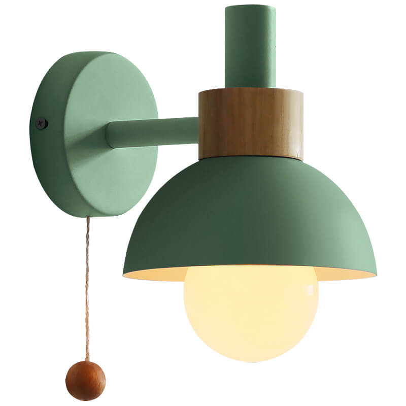 MacaroonGlow Nordic Wandlampe | Farbiges Kugeldesign | Einflammige LED-Wandleuchte für Wohnräume