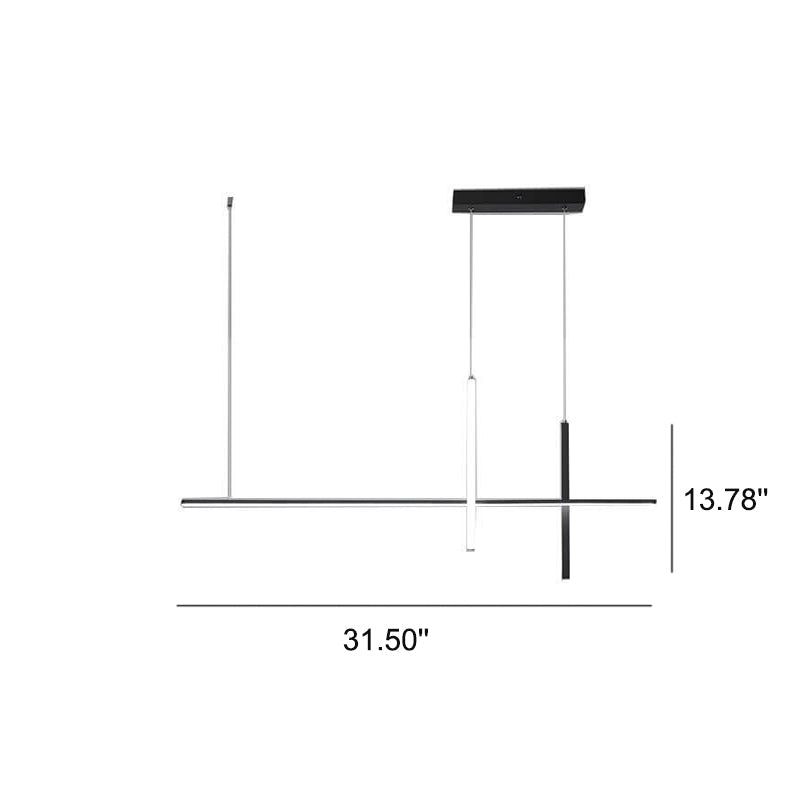 Modern Minimalist Long Line LED Chandelier