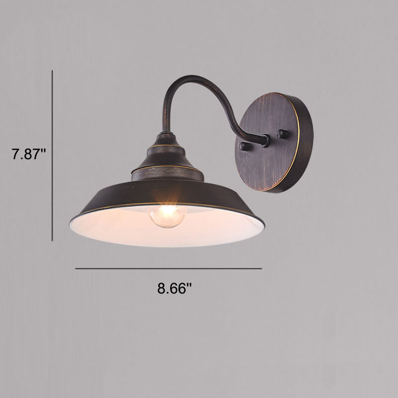 RusticaLuxe Industrielle Vintage Wandleuchte | Eisen-Design | 1/2-flammig | Rustikales Ambiente