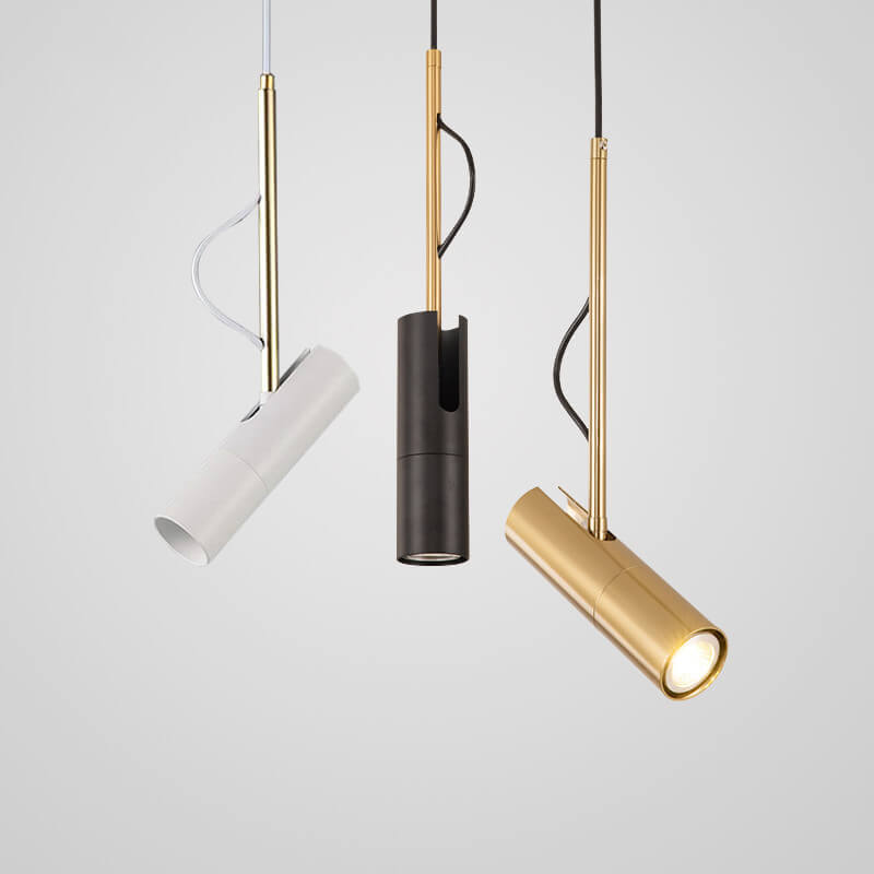 GlintBeam LED Spotlight Hängeleuchte | Minimalistisches Design | Gold | Modern & Funktional | Warmes Licht
