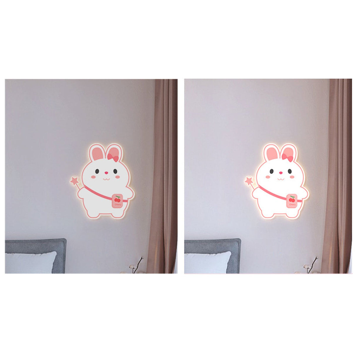 GlowBunny LED Kinder Wandleuchte | Kreatives Design | Einhorn & Hase | Dimmbar & Modern