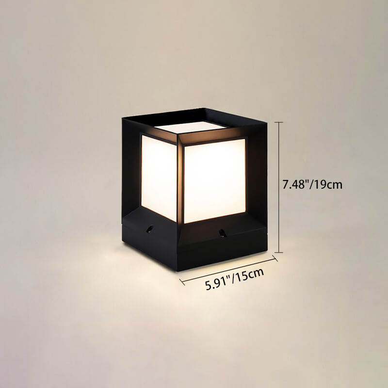 LumeEdge LED Solarleuchte | Quadratisches Design | Wasserdicht | Außenbeleuchtung für Rasen & Zaun | Verschiedene Größen