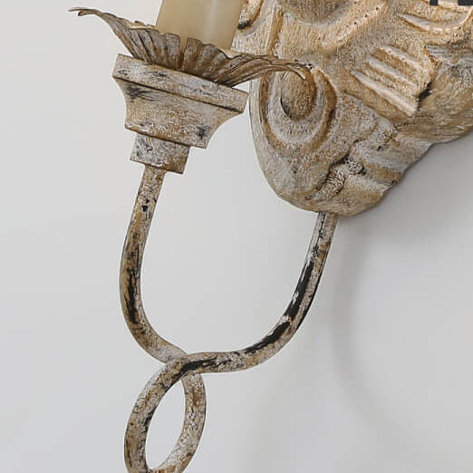 CandleVera Vintage Wandlampe | Harz Candelabra Design | 1-Licht | Dekorative Beleuchtung | Klassischer Stil