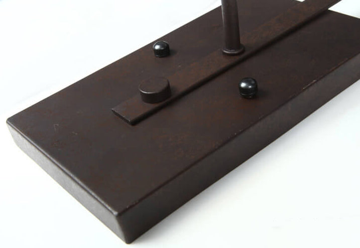 ForgeLume Wandleuchte | Industrielles Eisen & Glasdesign | 1-Licht Wandlampe | Schwarz & Rostoptik