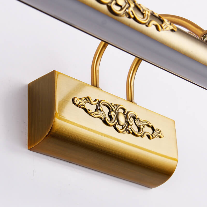 Carvenza – Klassisches LED Spiegellicht | Handgeschnitzt | Warmes & Weißes Licht | Luxuriöse Wandbeleuchtung