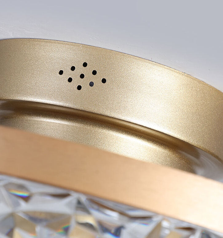 AeroRing Modern LED Deckenventilator | Semi-Flush Mount | Kreisdesign | Stimmungslicht & Lüfterfunktion