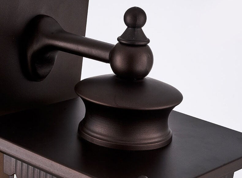 LuxeGuard Outdoor Wandlampe | Retro Rechteckiges Design | Wasserdicht | Perfekte Beleuchtung für Außenbereiche