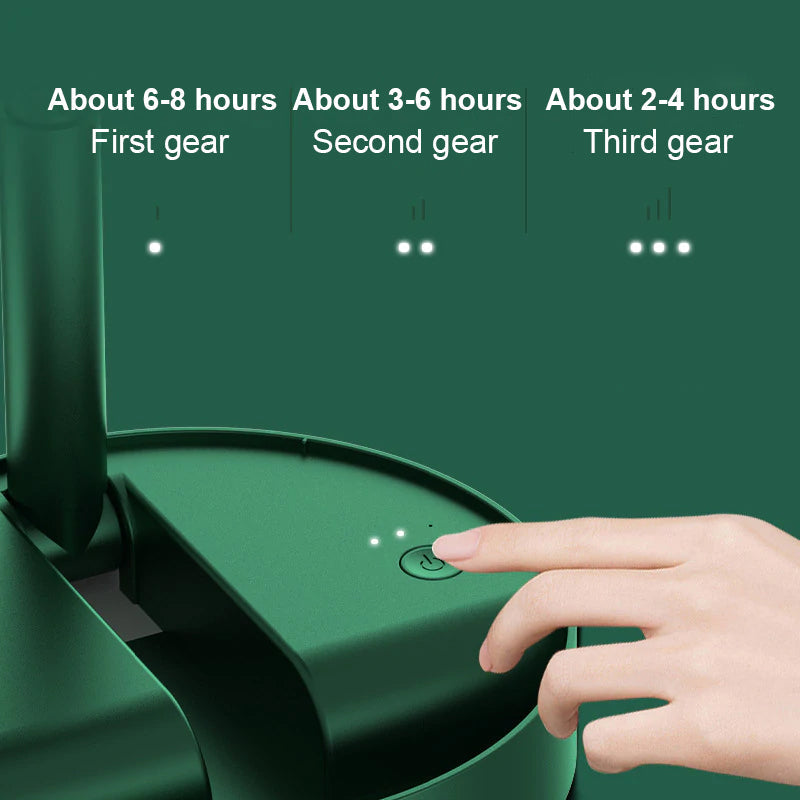 AirBuddy Tragbarer Mini Ventilator | Handheld & Faltbar | Wiederaufladbar | Perfekt für Reisen & Zuhause