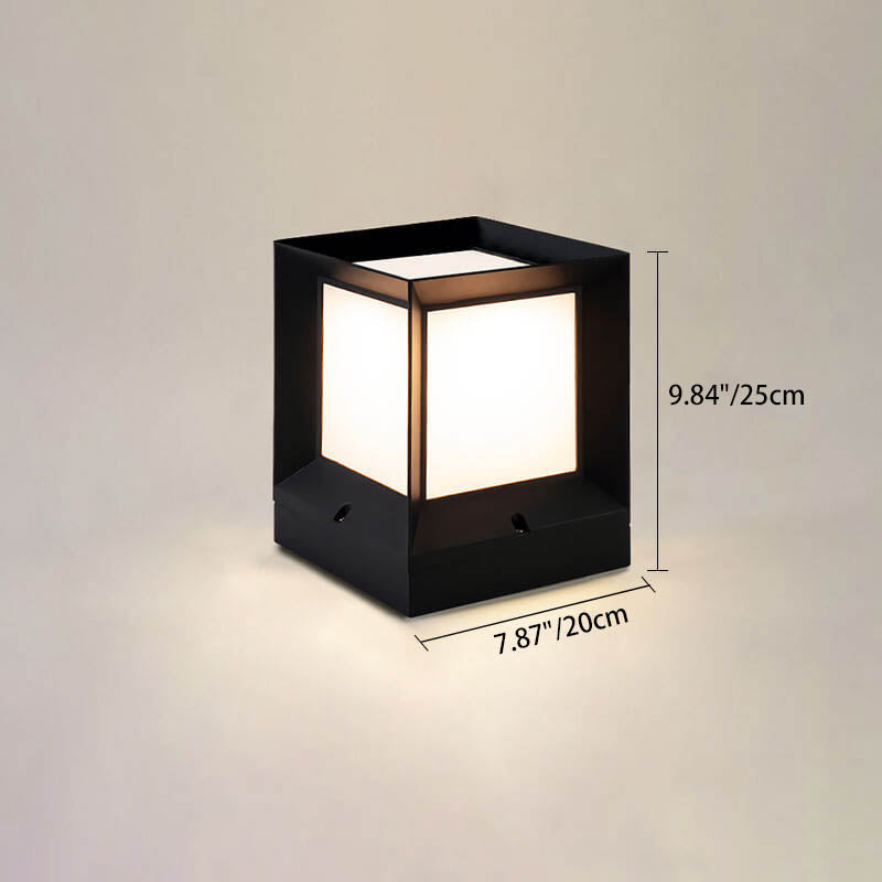 LumeEdge LED Solarleuchte | Quadratisches Design | Wasserdicht | Außenbeleuchtung für Rasen & Zaun | Verschiedene Größen