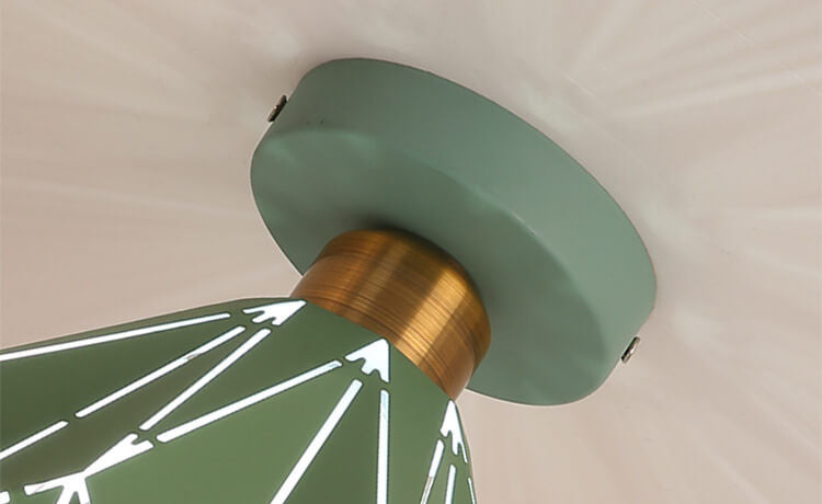 CrystalDome Semi-Flush LED Deckenleuchte | Modernes Design | Diamantoptik | Energiesparend | Farbvielfalt