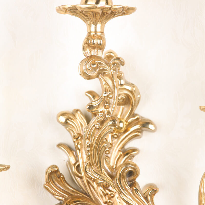 ÉtoileVintage Französische Wandleuchte | Messing-Design | 2/3-flammig | Elegante Wandbeleuchtung