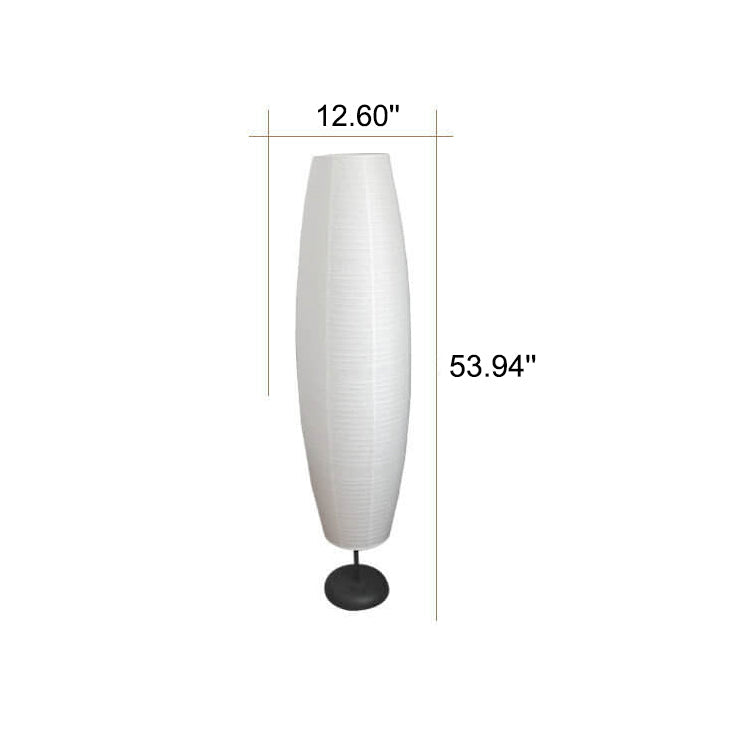 LumoStyle Nordic Design Stehlampe | Reispapier Säulenlampe | Stimmungsvolles, Doppelt Licht | Modernes Dekor