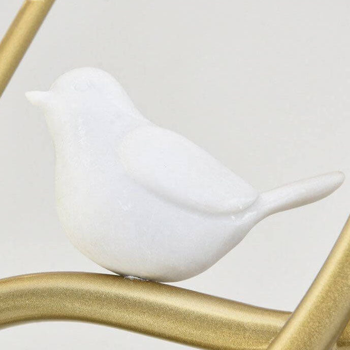 AvianGlow Nordic Kronleuchter | Metall-Vogelzweig Design | 9-Licht Pendelleuchte | Elegante Beleuchtung für Wohnzimmer