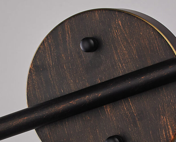 RusticaLuxe Industrielle Vintage Wandleuchte | Eisen-Design | 1/2-flammig | Rustikales Ambiente