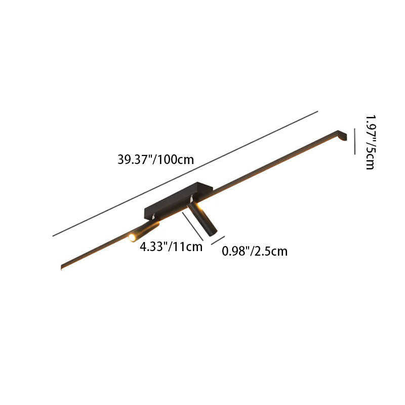 LumiTrack Nordic LED Deckenleuchte | Minimalistisches Design | Spotlights auf Acrylbasis | Modern & Energieeffizient