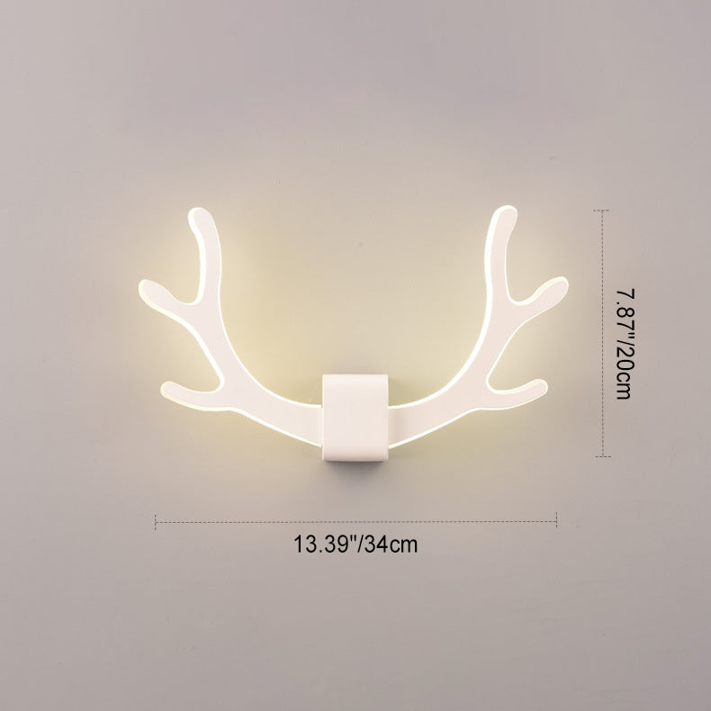 LumiAntler LED Wandleuchte | Nordisches Geweihdesign | Modernes Acryl | Warmes & Kaltes Licht | Kreative Wandlampe