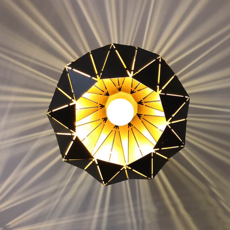 CrystalDome Semi-Flush LED Deckenleuchte | Modernes Design | Diamantoptik | Energiesparend | Farbvielfalt