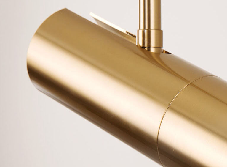 GlintBeam LED Spotlight Hängeleuchte | Minimalistisches Design | Gold | Modern & Funktional | Warmes Licht