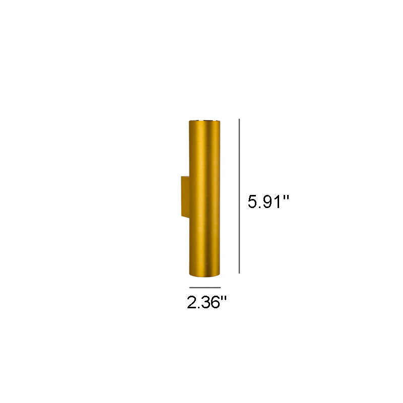 LightVibe Aluminium Wandleuchte Zylinder | 2-flammig | Modernes Design | Innen & Außen