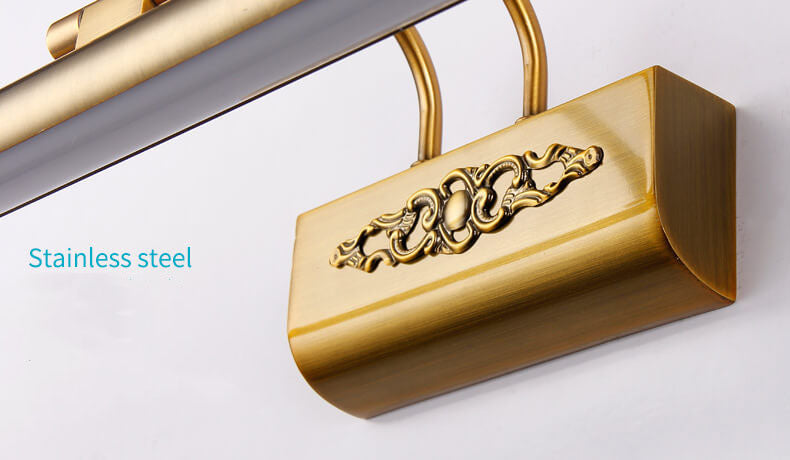 Carvenza – Klassisches LED Spiegellicht | Handgeschnitzt | Warmes & Weißes Licht | Luxuriöse Wandbeleuchtung