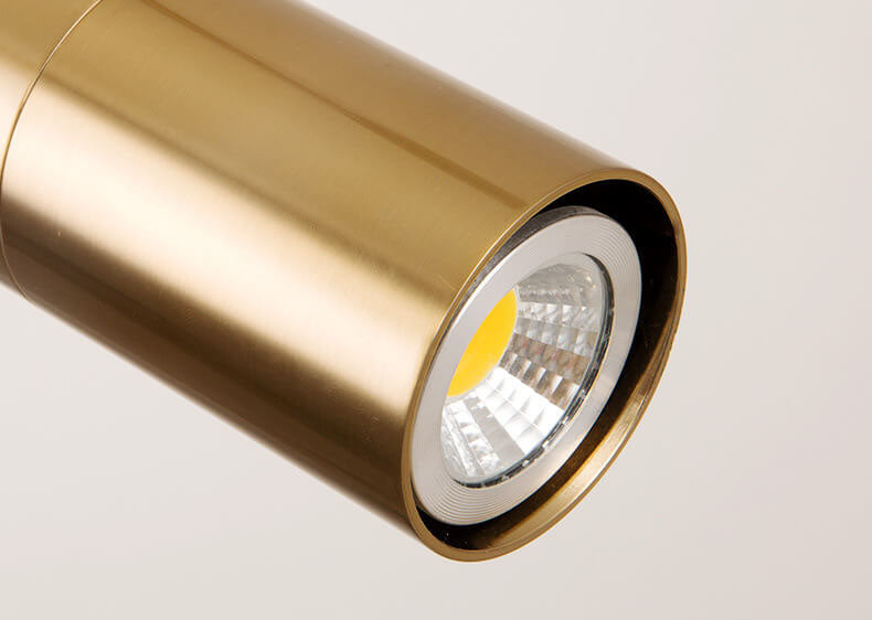 GlintBeam LED Spotlight Hängeleuchte | Minimalistisches Design | Gold | Modern & Funktional | Warmes Licht