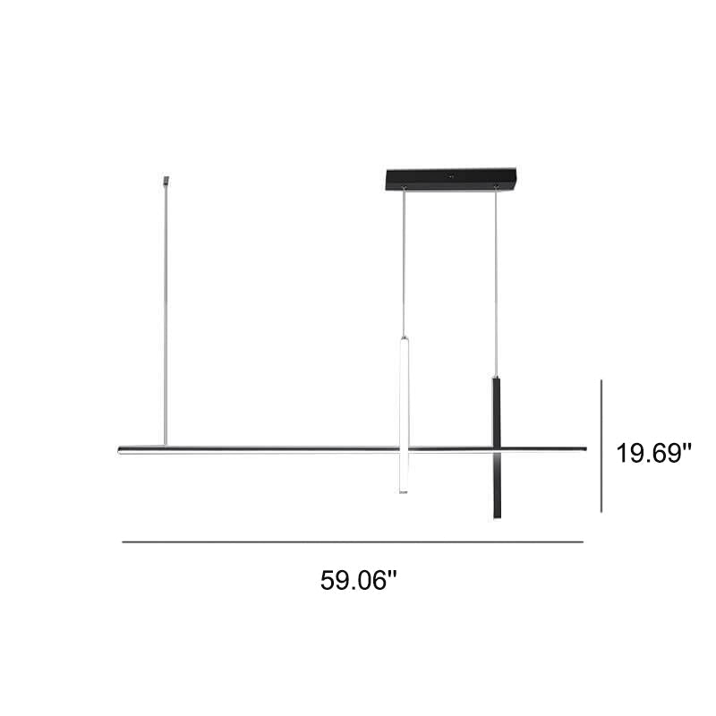 Modern Minimalist Long Line LED Chandelier