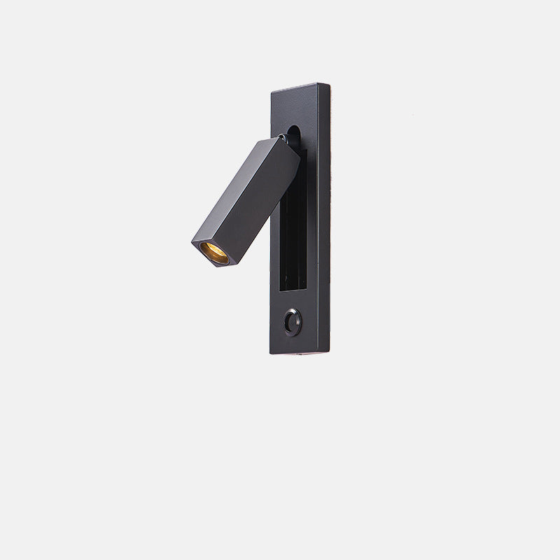 LineaGlow Minimalistische LED Wandleuchte | Rechteckiges Aluminium-Design | Mit Schalter & USB-Option