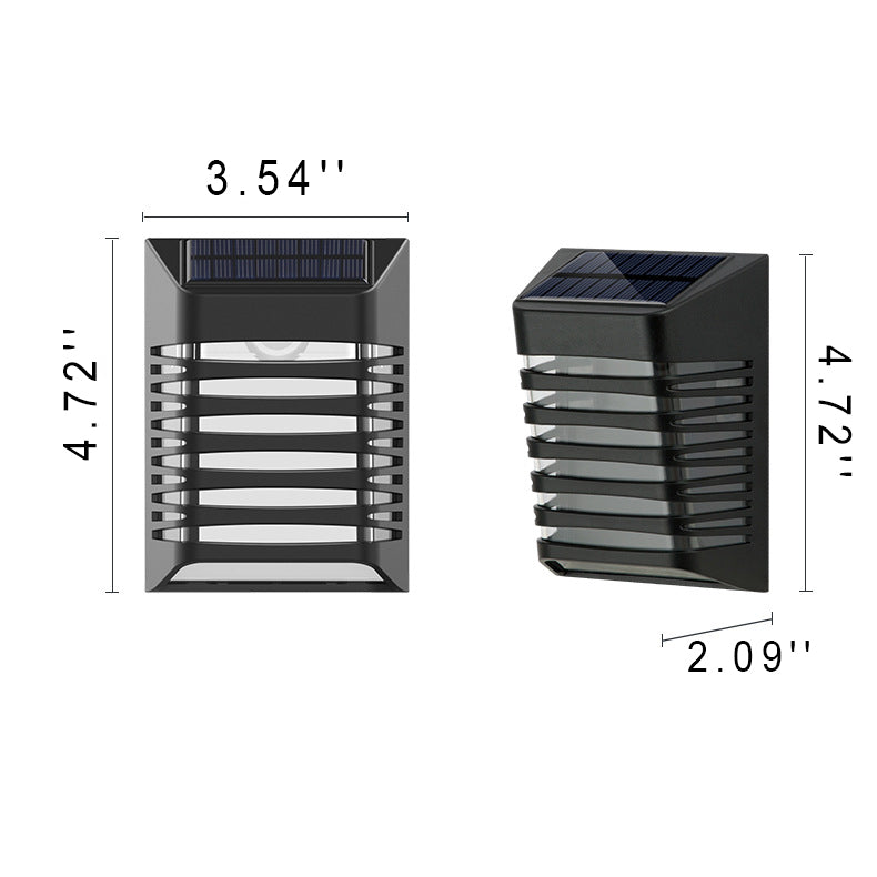 SolarVista LED Wandleuchte | Trapezdesign | Wasserdicht | Solar Außenbeleuchtung | Energieeffizient