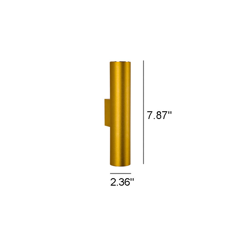 LightVibe Aluminium Wandleuchte Zylinder | 2-flammig | Modernes Design | Innen & Außen