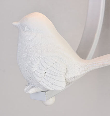 Avioria Wandlampe mit Glasschirm & Deko-Vogel | Modernes Design | Stimmungsvolles Licht für Zuhause