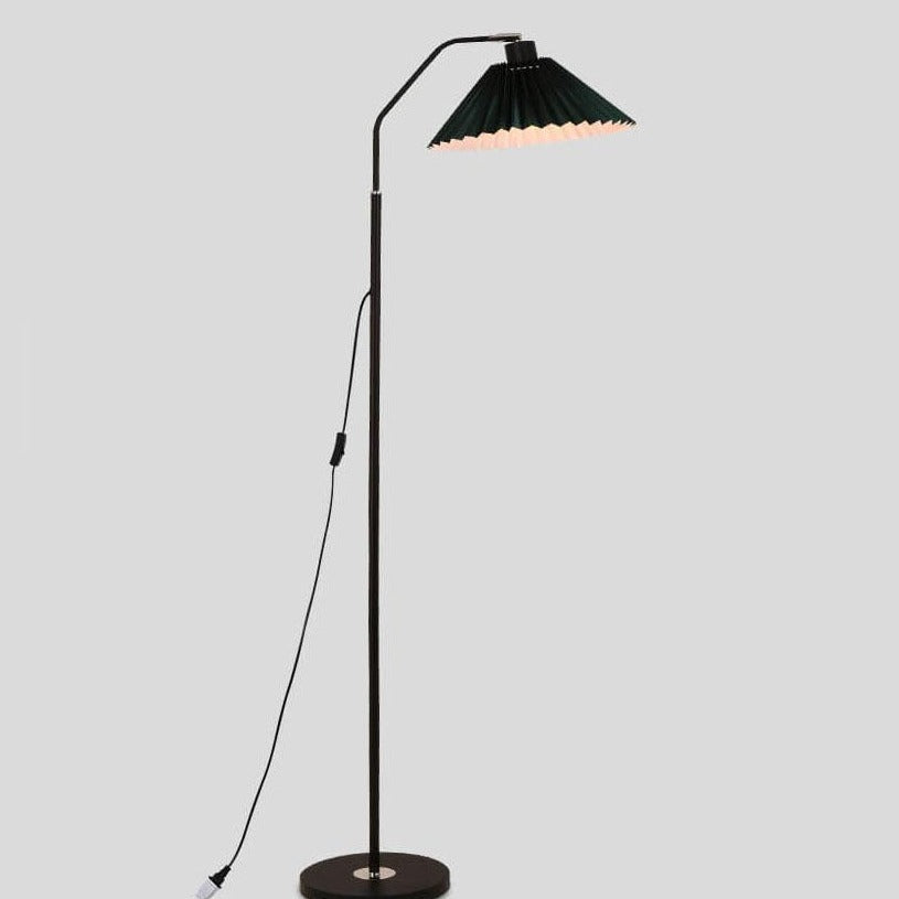 LumiFlair Minimalist Stehlampe | LED Lichtquelle | Verstellbar | Beige & Weinrot | Modernes Design