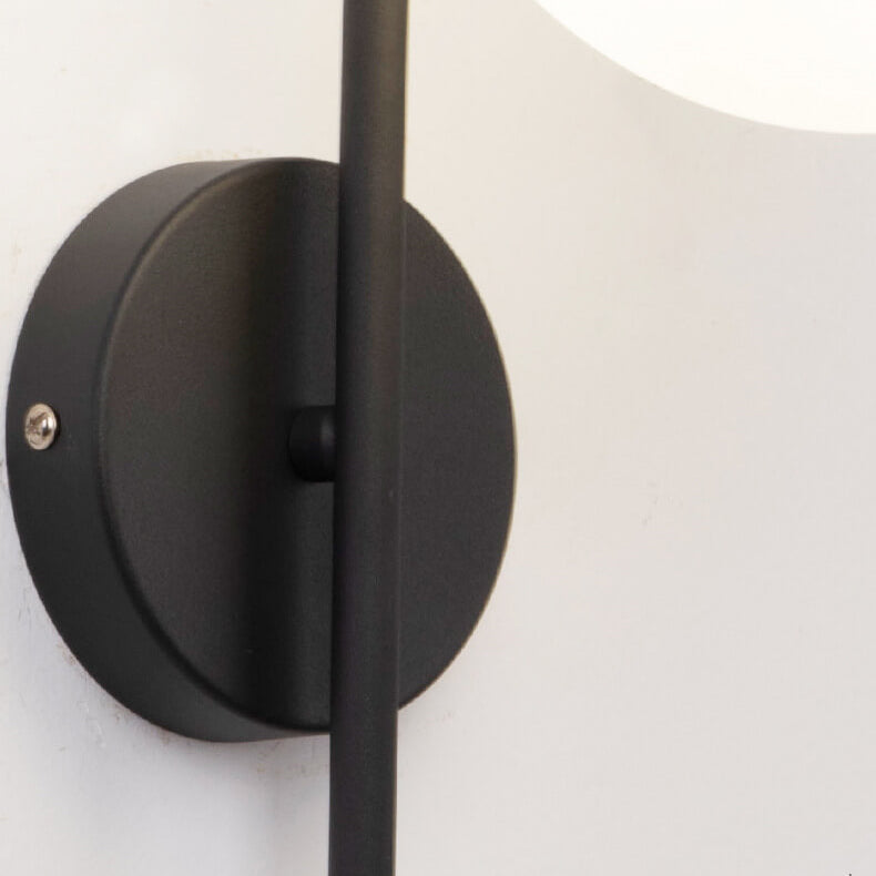 GlobeArc Nordic LED Wandleuchte | Glas-Kugel | 1-flammig | Modernes Design | Deko für Zuhause