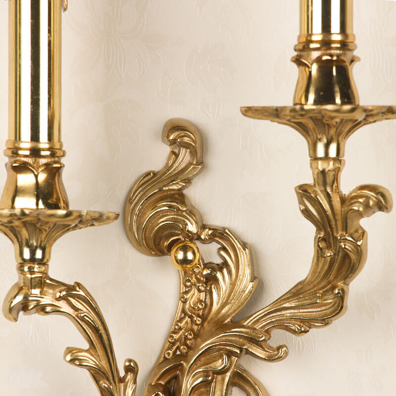 ÉtoileVintage Französische Wandleuchte | Messing-Design | 2/3-flammig | Elegante Wandbeleuchtung