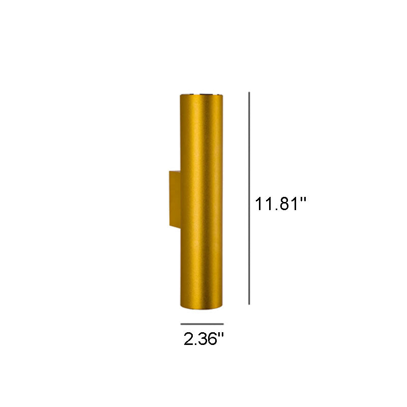 LightVibe Aluminium Wandleuchte Zylinder | 2-flammig | Modernes Design | Innen & Außen