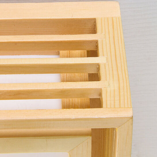 HikariLux LED Deckenleuchte | Japanischer Tatami-Stil | Holzrahmen | Dimmbare Lichtfarben | Perfekt für Wohnzimmer & Schlafzimmer