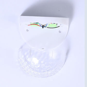 SolarCrest LED Wandleuchte | Halbkreis-Design | Solarbetrieben | Wasserdicht | Zaun- und Außenbeleuchtung