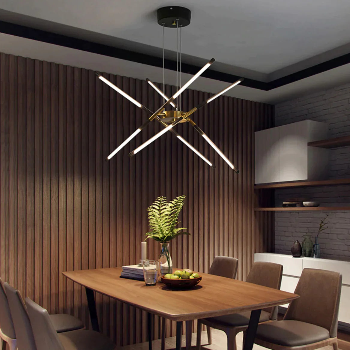 Arachnalux Moderner Spinnen-Kronleuchter | 6-12 Köpfe | Statement-Beleuchtung | Skulpturale Pendelleuchte