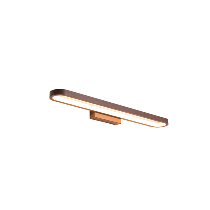 MirrorGlow Europäische LED Spiegelleuchte | Minimalistisches Design | Aluminium | Warm- & Weißlicht | Verschiedene Größen