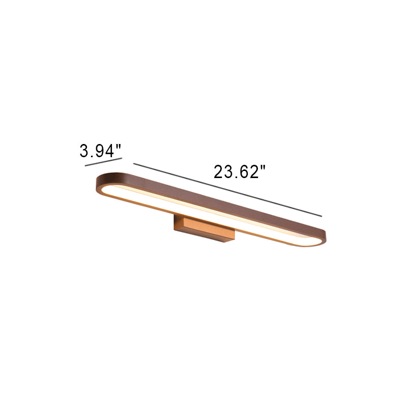 MirrorGlow Europäische LED Spiegelleuchte | Minimalistisches Design | Aluminium | Warm- & Weißlicht | Verschiedene Größen