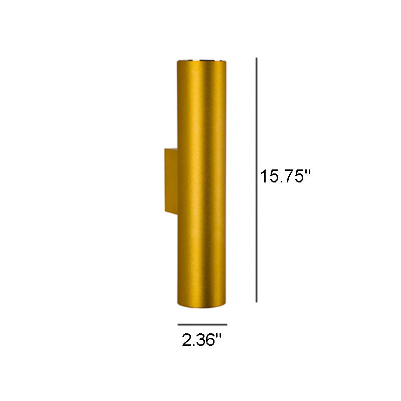 LightVibe Aluminium Wandleuchte Zylinder | 2-flammig | Modernes Design | Innen & Außen