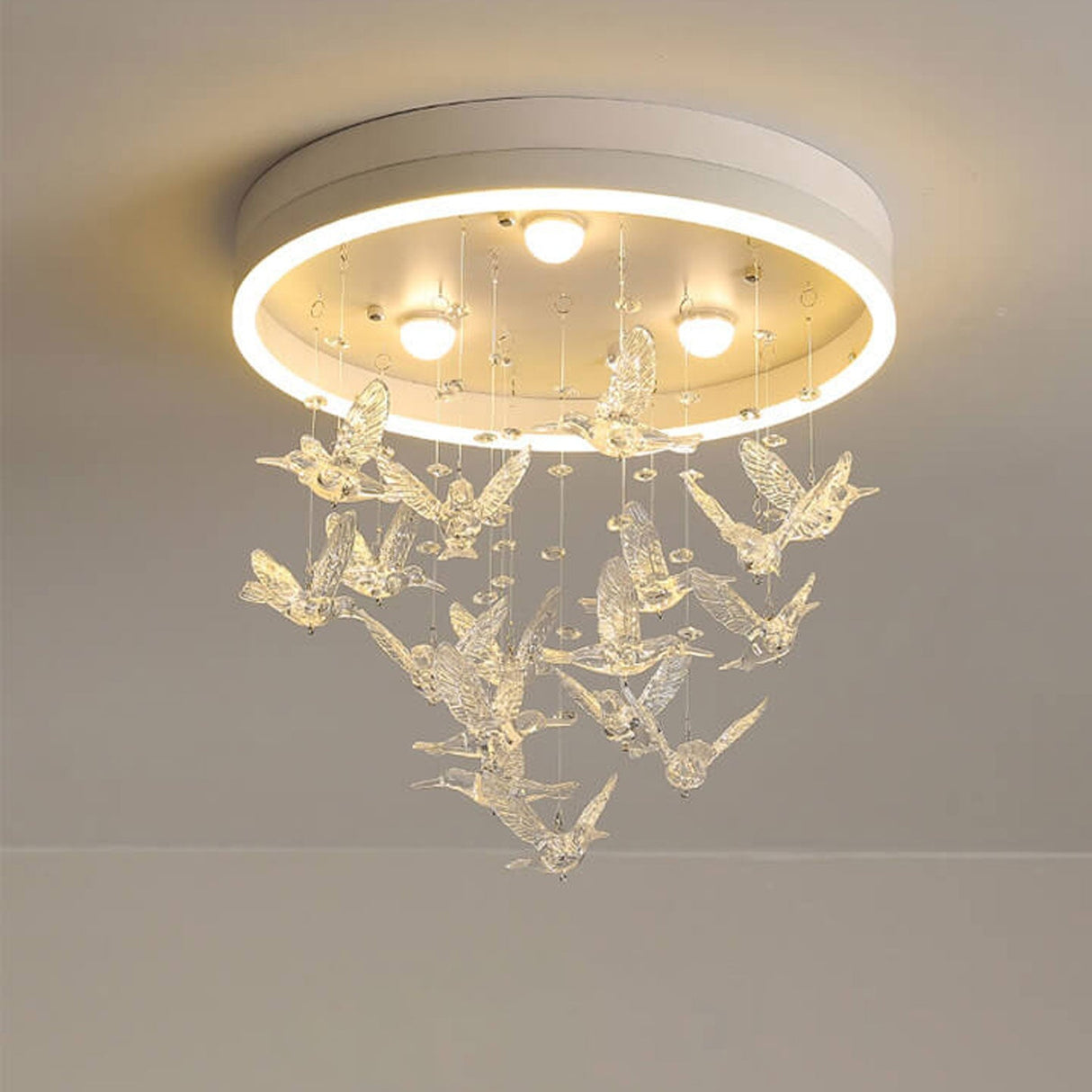 Birdella LED Deckenleuchte | Modernes Design | Cartoon-Vögel & Rockmotive | Dimmbares Licht