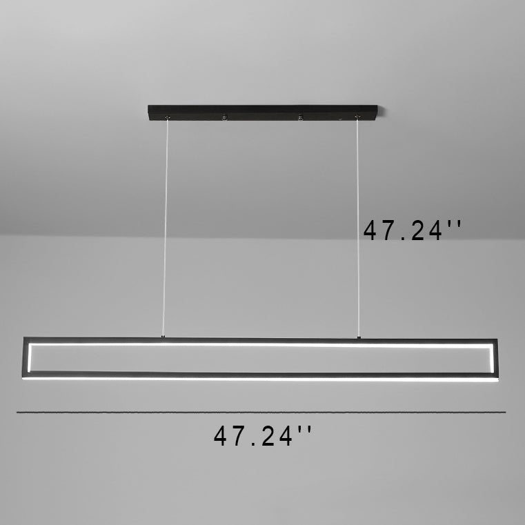 LumiFrame Minimalistischer LED Kronleuchter | Modernes Design | Dimmbare Beleuchtung | Perfekt für Ess- und Wohnbereiche