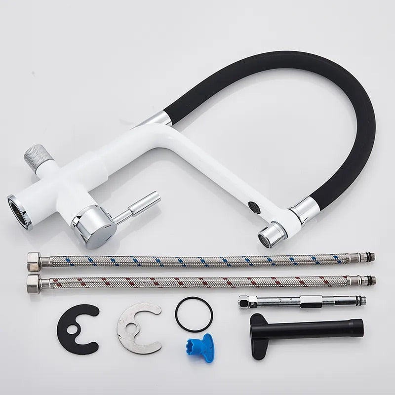 PureStream Doppelter Auslauf Trinkwasserhahn | Gefilterte Küchenarmaturen | Modernes Design